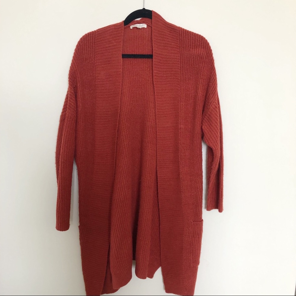 🚨LAST DAY!🚨 Burnt orange cardigan with pockets